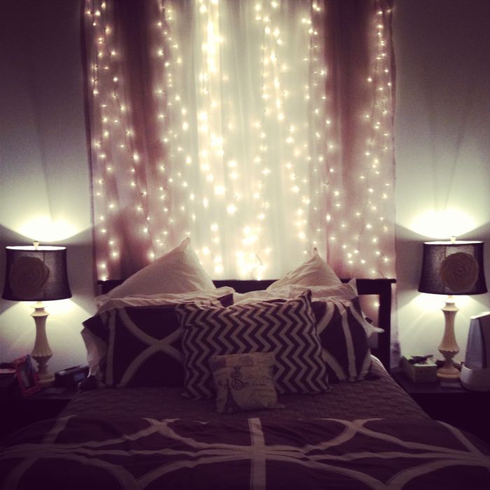 How to decorate bedroom with fairy lights