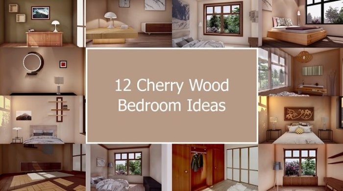 How to decorate bedroom with cherry furniture