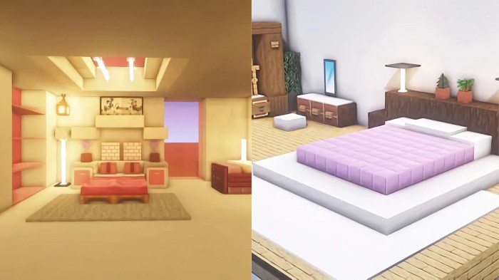 How to decorate bedroom in minecraft