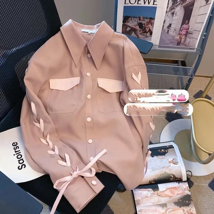 Pink dress shirt women