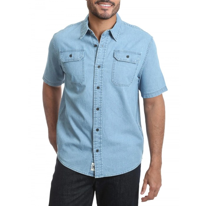 Short sleeve men's casual dress shirts