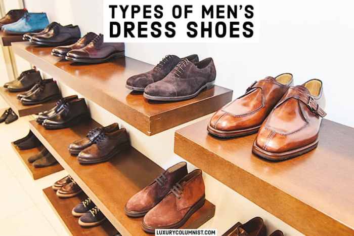 Types of dress shoes for men