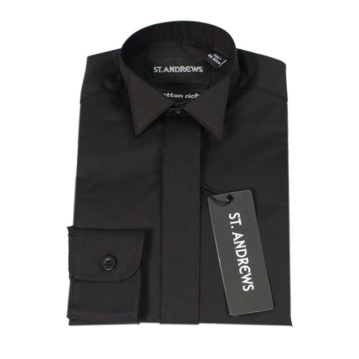 Men's wing collar dress shirt