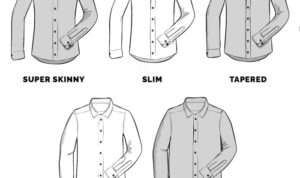 Men's dress shirt fit types