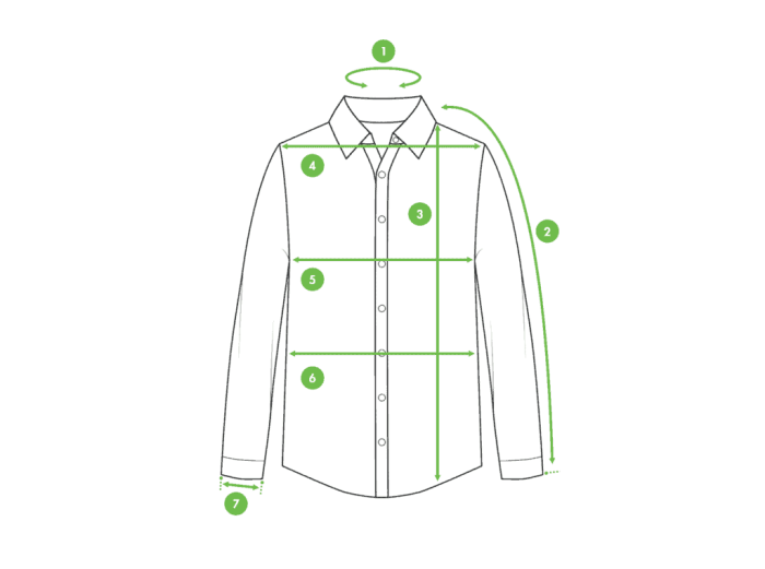 Dress measure guideline garment