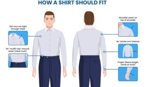 Measuring mens dress shirt