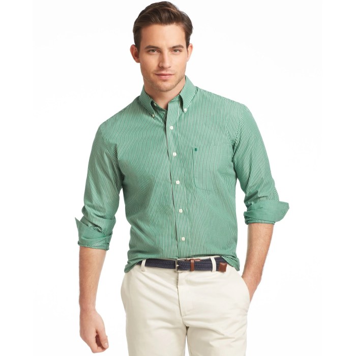 Mens blue green dress shirt