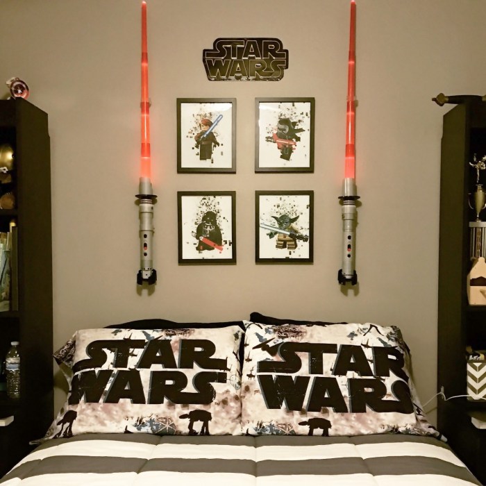 How to decorate a star wars room